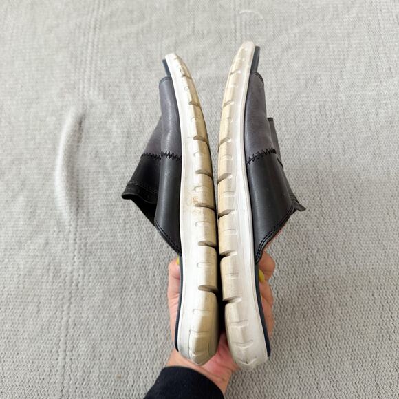 Cole Haan Black + Blue Colorblock Zero Grand Slide On Sandals - Men's 12 - Picture 5 of 8